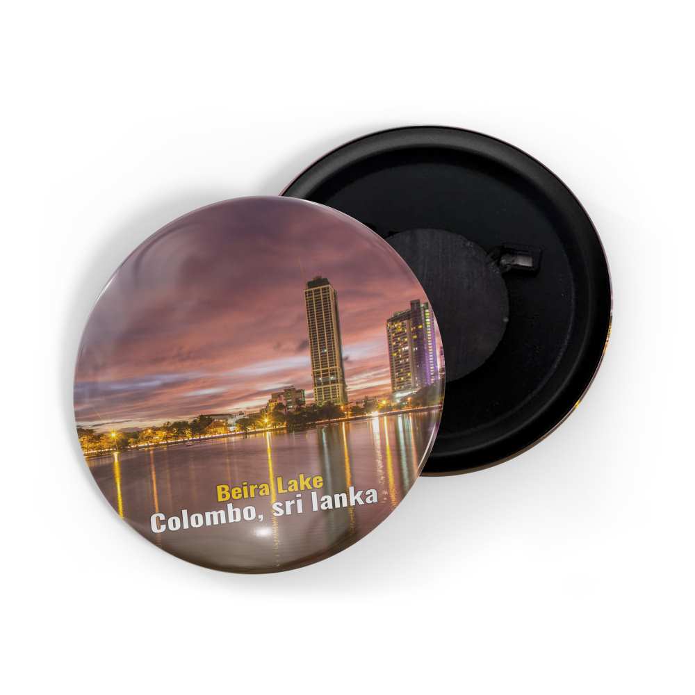 dhcrafts Fridge Magnet Multicolor Famous Tourist Place Beira Lake Colombo, Sri Lanka Glossy Finish Design Pack of 1